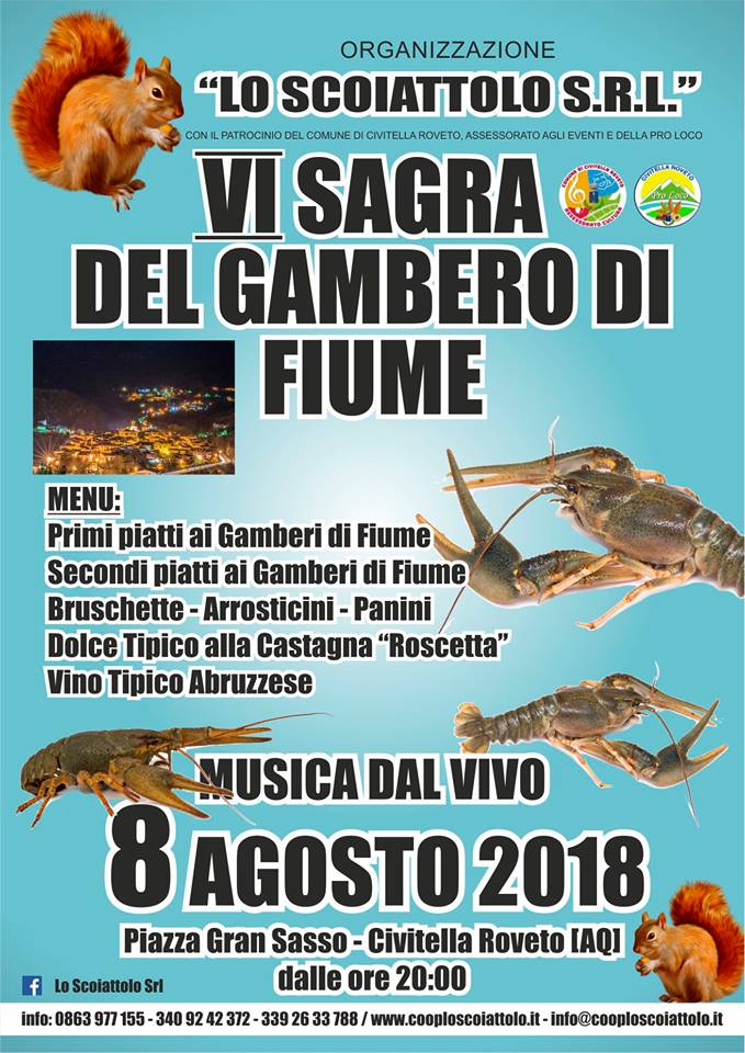 VI Sagra del gambero di fiume