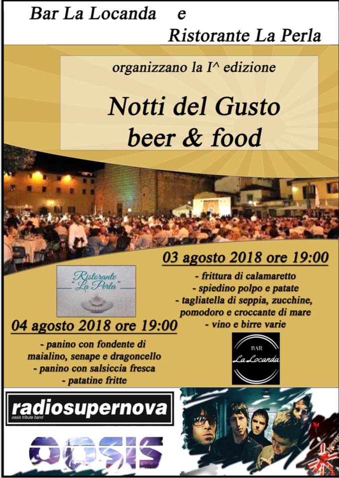 I Edizione Notti del gusto beer e food 