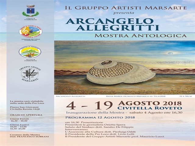 Mostra di Arcangelo Allegritti presso Civitella Roveto