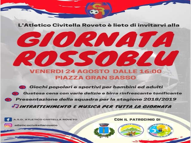 Giornata RossoBlu a Civitella Roveto