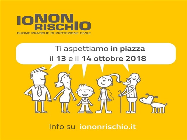 Io Non Rischio, evento per sensibilizzare i cittadini sui rischi sismici e alluvionali