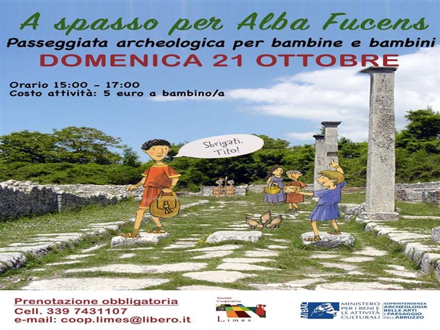 A spasso per Alba Fucens, passeggiata archeologica per bambine e bambini