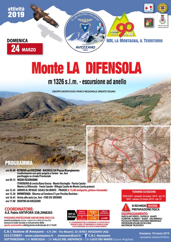 Escursione presso il Monte la Difensola 