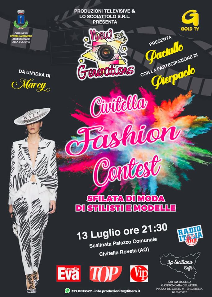 'Civitella Fashion Contest' sfilata di moda di stilisti e modelle