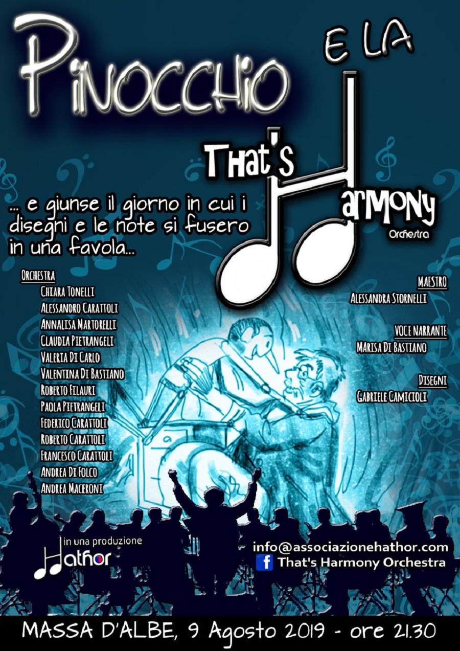 Pinocchio e la That's Harmony Orchestra a Massa D'Albe